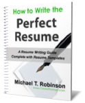 Resume Templates and How To Write The Perfect Resume - eBook Cover Photo